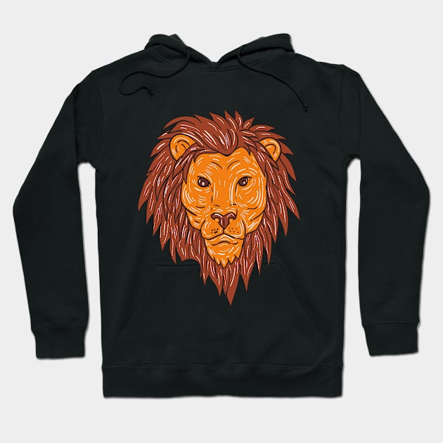 Big Cat Hoodie by Mad Art